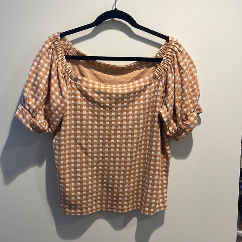 Loft plaid short sleeve